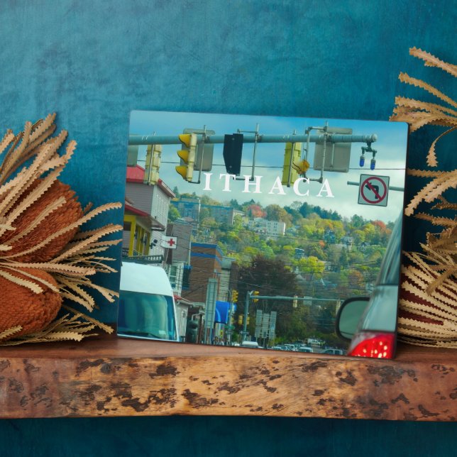 PLAQUE PHOTO ITHACA NEW YORK (Côté)