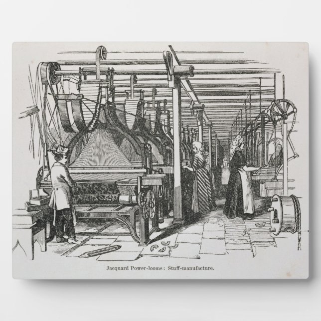 Plaque Photo Jacquard Power Looms (gravure) (Devant)