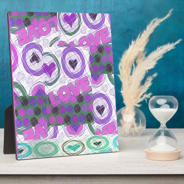 Plaque Photo J'aime adorable (Côté)