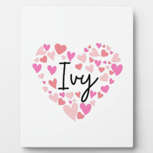Plaque Photo J'aime Ivy