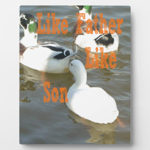 Plaque Photo J'aime mon garçon comme un père comme un fils