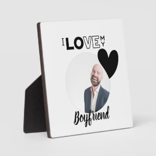 Plaque Photo J'aime mon mari garçon ami papa grand-père frère