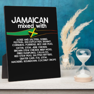 Plaque Photo Jamaïcain Mélangé Avec La Jamaïque Fière