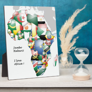 Plaque Photo Jambo Habari Afrique ! J'aime l'Afrique