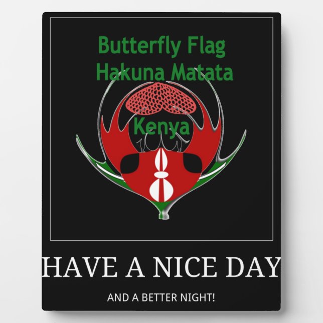 Plaque Photo Jambo Kenya (Devant)