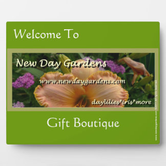 Plaque Photo Jardins du jour Personnalisable Boutique Placard