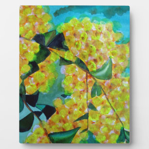 Plaque Photo Jaune Wattle