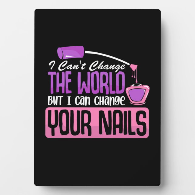 Plaque Photo Je Peux Changer Vos Nails (Devant)