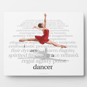Plaque Photo Je Suis Une danseuse