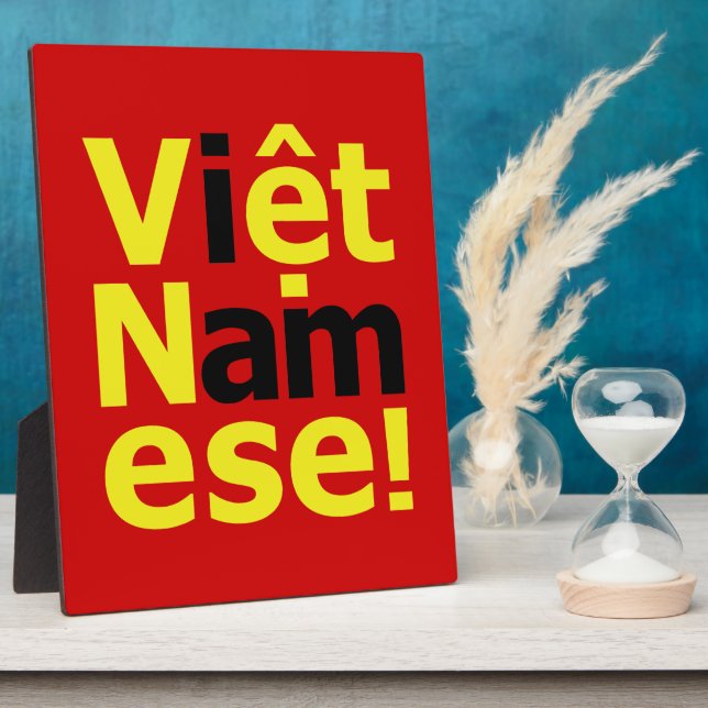 Plaque Photo je suis Viêt Namese ! (Côté)