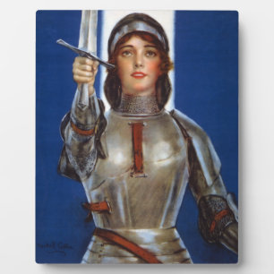Plaque Photo Jeanne d'Arc Héroïne Française Chevalier Héroïne N