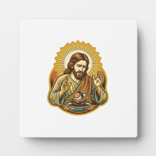 Plaque Photo Jésus a laissé tomber des sushis dans une éclabous