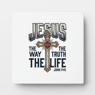 Plaque Photo Jésus Le Chemin La Vérité La Vie Chemise Chrétienn