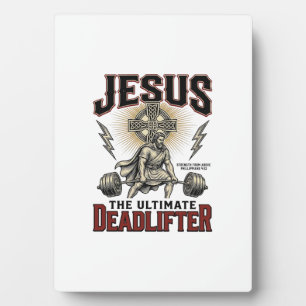 Plaque Photo Jésus Le Levreur De Poids Mort Ultime Chemise Chré