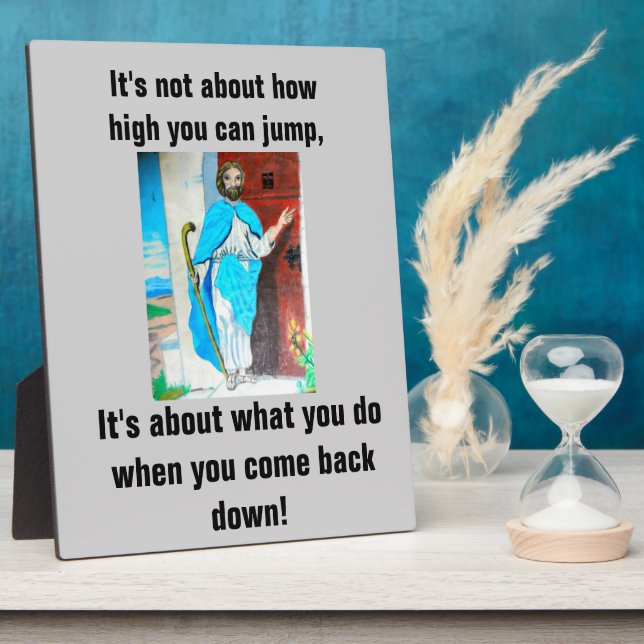 PLAQUE PHOTO JÉSUS VOUS AIME TOUJOURS (Côté)