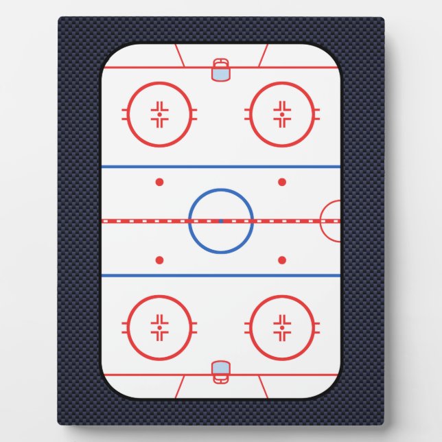 Plaque Photo Jeu de hockey Compagnon de fibre de carbone style (Devant)