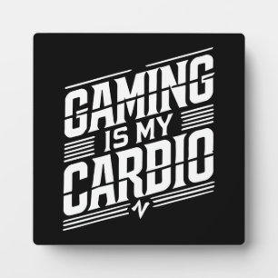 Plaque Photo Jeu Est Mon Cardio - Amusant Humour Gamer