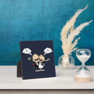 Plaque Photo Jeunes mariés