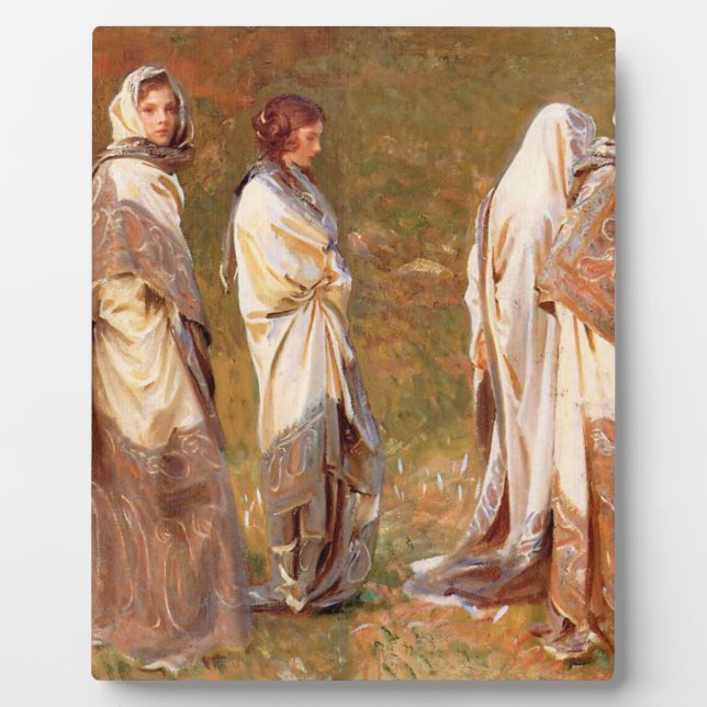 Plaque Photo John Singer Sargent Cashmere (Devant)