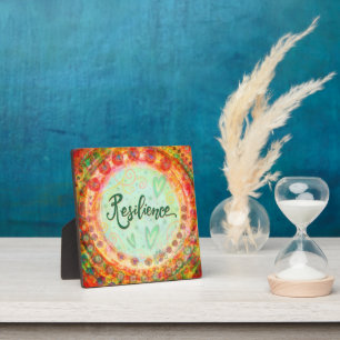 Plaque Photo Joli Pastel Floral Boho Résilience Moderne