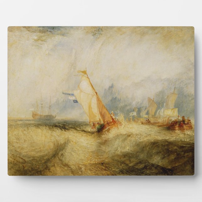 Plaque Photo Joseph William Turner | Van Tromp Going (Devant)