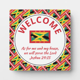 Plaque Photo Joshua 24:15 Pour Moi Et Ma Maison JAMAICA GRENADA