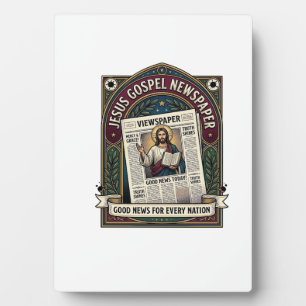 Plaque Photo Journal de l'Évangile de Jésus Journal chrétien F