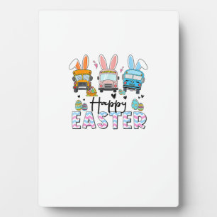 Plaque Photo Joyeuse fête de Pâques Drôle de chauffeur de bus s