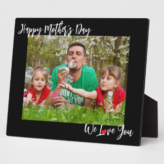 Plaque Photo Joyeuse Fête des Mères Nous Vous Aimons 8 x10 Phot