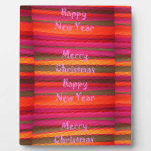 Plaque Photo Joyeux Noël Joyeux Nouvel An Toile Design couleur