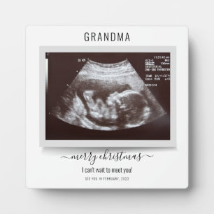 Plaque Photo Joyeux Noël Ultrasound Photo Grossesse