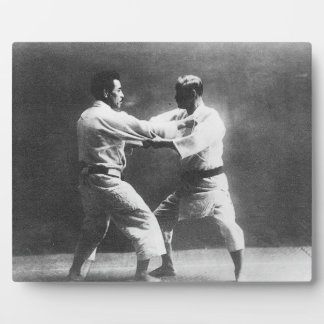 Plaque Photo Judoka Jigoro Kano Kyuzo Mifue Judo
