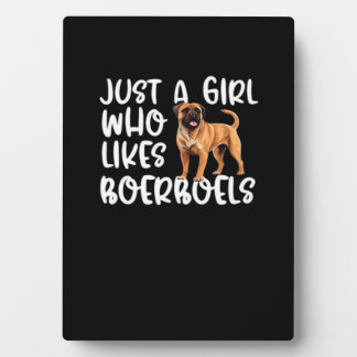 Plaque Photo Just A Girl Who Likes Boerboels Classic T-Shirt