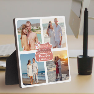 Plaque Photo Just Married Couple Photo Collage Cadeau Mariage