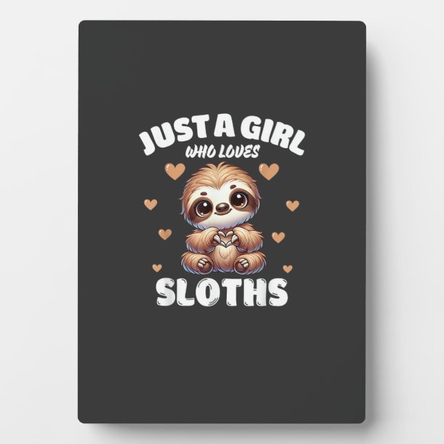 Plaque Photo Juste Une Fille Qui Aime Les Paresseux, T-Shirt Po (Devant)