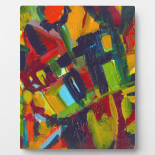 Plaque Photo Kandinsky 304 Oeuvre Abstraite colorée