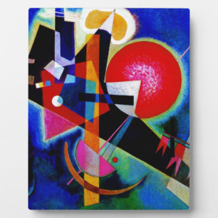 Plaque Photo Kandinsky en peinture Abstraite bleue