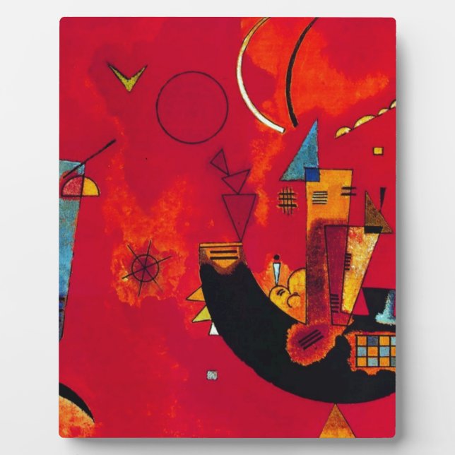 Plaque Photo Kandinsky Mit und Gegen (Devant)
