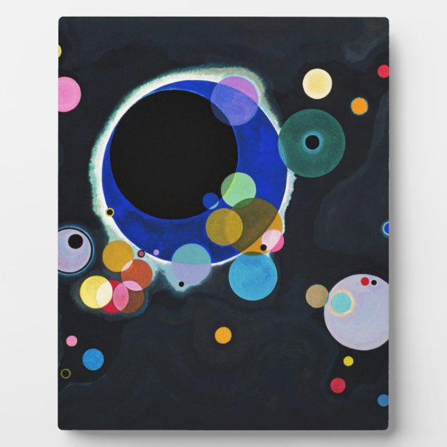 Plaque Photo Kandinsky Plusieurs cercles Abstraits (Devant)