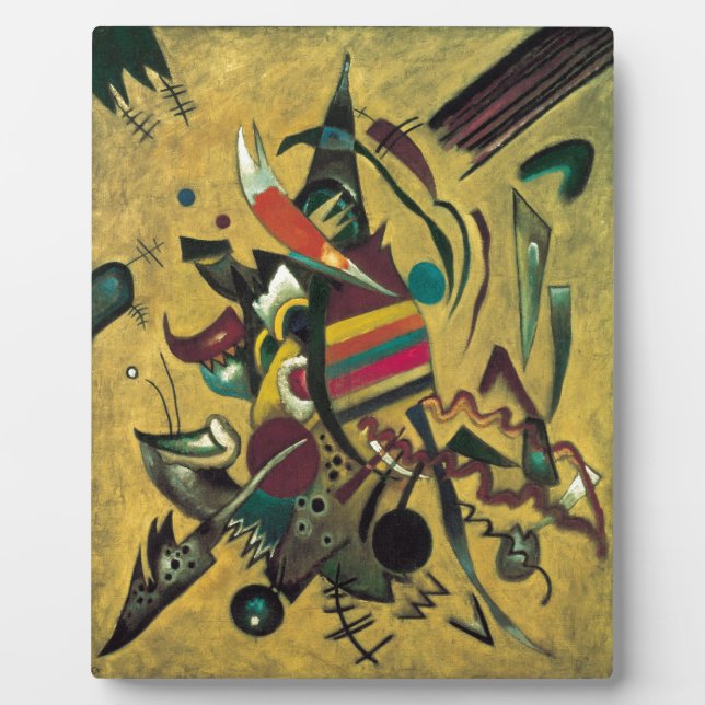 Plaque Photo Kandinsky Points Peinture en toile Abstraite (Devant)