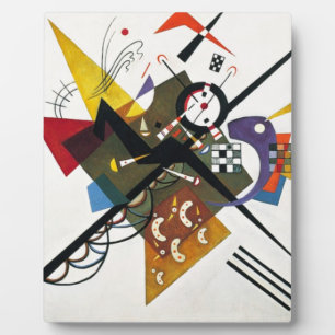 Plaque Photo Kandinsky Sur Blanc Deux Peintures Abstraites