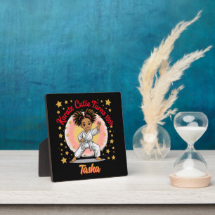 Plaque Photo Karate Cutie Anniversaire Fête de Fille Art Martia