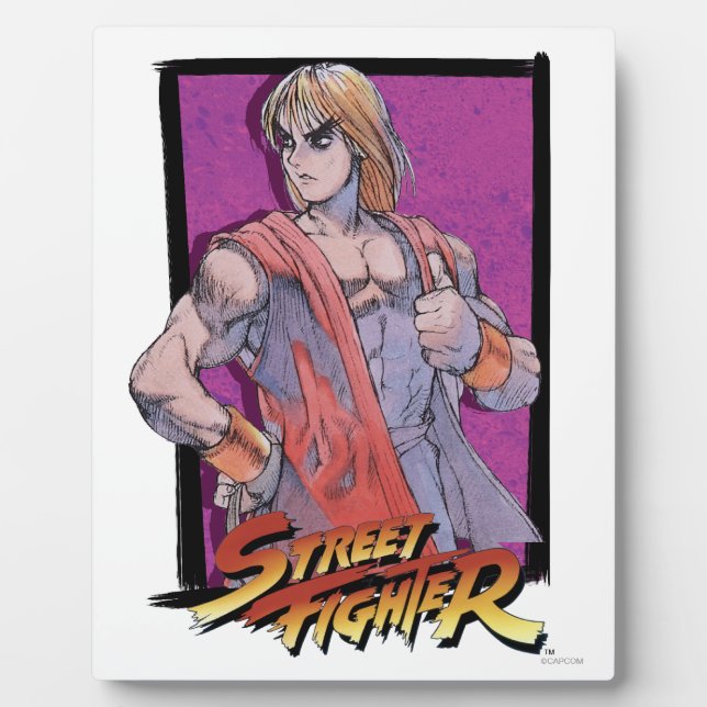 Plaque Photo Ken Masters (Devant)