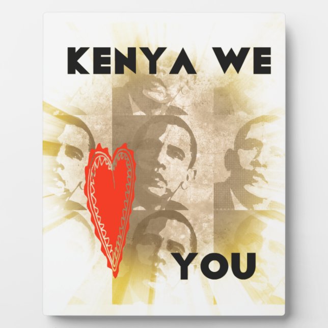 Plaque Photo Kenya We Lovely You Perspective Art Design (Devant)