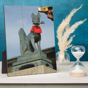 Plaque Photo Kitsune キ ツ ネ (Fox) avec clé dans la bouche