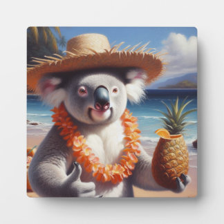 Plaque Photo Koala Luau