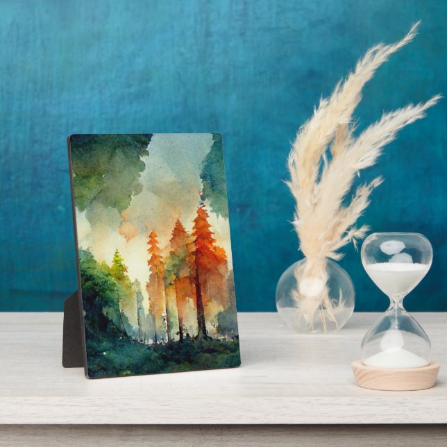 Plaque Photo La forêt (nature) (Côté)