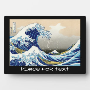 Plaque Photo La grande vague au large de Kanagawa Katsushika Ho