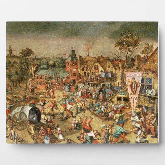 Plaque Photo La Kermesse de la fête de Saint-Georges (Devant)