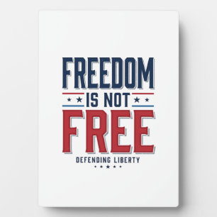 Plaque Photo La liberté n'est pas gratuite Design de chemise vi